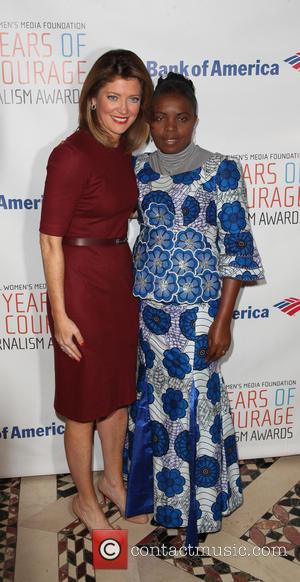 Norah O'Donnell and Solange Lusiku Nsimire - International Women's Media Foundation Awards luncheon at Cipriani in Midtown - Arrivals -...