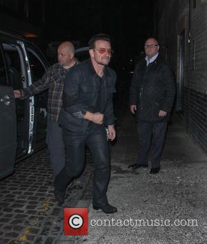 Bono and U2 - Celebrities at Chiltern Firehouse restaurant in Marylebone - London, United Kingdom - Wednesday 22nd October 2014