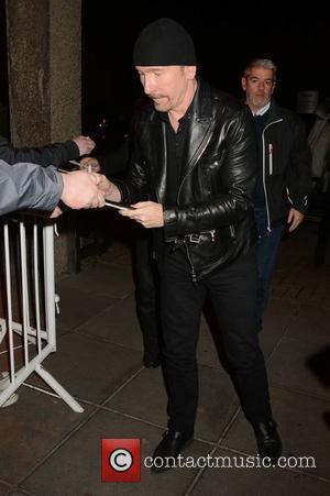 The Edge - Celebrities at the RTE studios for 'The Late Late Show' - Dublin, Ireland - Friday 24th October...