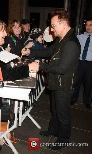 Bono - Celebrities at the RTE studios for the 'The Late Late Show' - Dublin, Ireland - Friday 24th October...