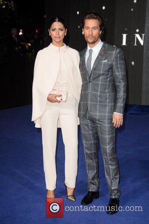 Camila Alves and Matthew McConaughey - 'Interstellar' UK film premiere held at the Odeon Cinema Leicester Square - Arrivals -...