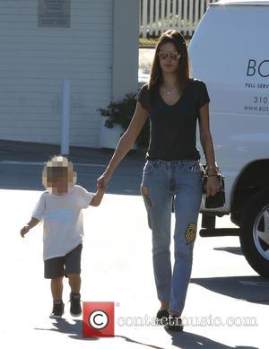 Alessandra Ambrosio and Noah Phoenix Ambrosio Mazur - Alessandra Ambrosio shopping at Country Mart with her son, Noah on a...