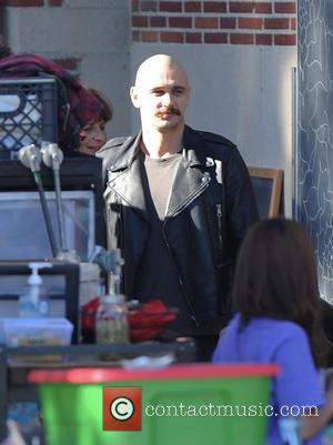 James Franco - James Franco filming 