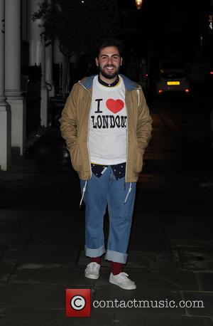 Andrea Faustini - Mel B and X Factor finalist Andrea enjoying afternoon tea and champagne while touring London on a...