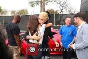 Corey Gamble, Justin Bieber and Madison Beer - Justin Bieber meets fans at West Coast Customs Empire Takeover Auto Show...