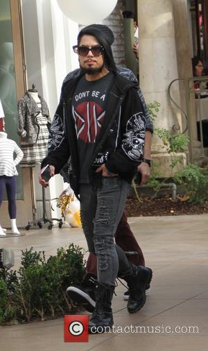 Dave Navarro - Dave Navarro spotted shopping at The Grove wearing a UNIF shirt that reads 'DONT BE A DIK'...