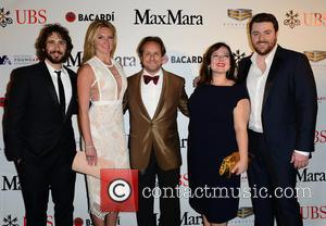 Josh Groban, Sarah Arison, Paul Lehr, Zuzanna Szadkowski and Chris Young - 2015 YoungArts Backyard Ball held at YoungArts Campus...