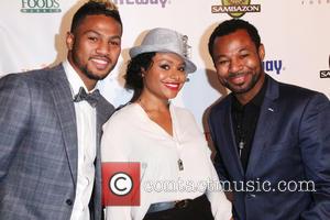 Shane Mosley Jr. and Sugar Mosley - Whole Foods Market/Whole Planet Foundation pre-Grammy benefit party at East West Studios -...