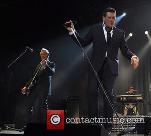 Tony Hadley and Martin Kemp - Shots of British new wave band Spandau Ballet as they performed live in concert...