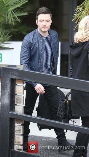 Shane Filan - Shane Filan and his wife Gillian Walsh Filan outside the ITV Studios - London, United Kingdom -...
