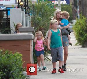 Tori Spelling, Finn Davey Mcdermott, Liam Aaron Mcdermott, Hattie Margaret Mcdermott and Stella Doreen Mcdermott