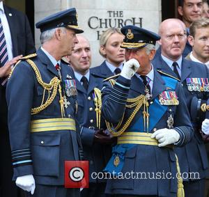 Prince Charles , Air Marshal Andrew Pulford - Prince Charles attends a reception marking the 75th anniversary of the Battle...