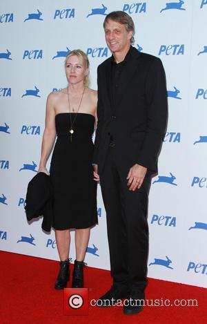 Tony Hawk , Catherine Goodman - PETA's 35th Anniversary Bash held at the Hollywood Palladium - Arrivals at Hollywood Palladium...