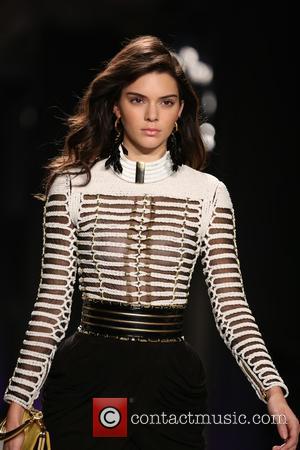 Kendall Jenner - The BALMAIN X H&M Collection Launch at 23 Wall Street - Runway - New York, New York,...