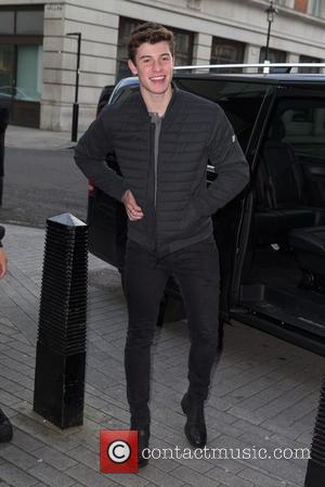 Shawn Mendes - Shawn Mendes pictured arriving at the Radio 1 studios at BBC Portland Place - London, United Kingdom...