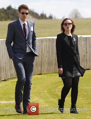 Greg James - Radio 1 DJ Greg James arrives at Newmarket Racecourse to watch the 2000 Guineas at Newmarket Racecourse...