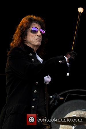 Alice Cooper , Hollywood Vampires - Hollywood Vampires performing live at Grona Lund amusement park at Grona Lund - Stockholm,...