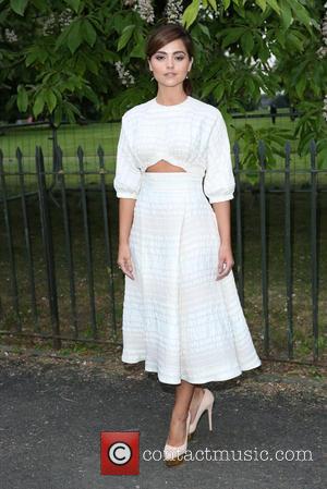 Doctor Who actress Jenna Coleman seen arriving at the Serpentine Gallery Summer Party held at Kensington Gardens, London, United Kingdom...