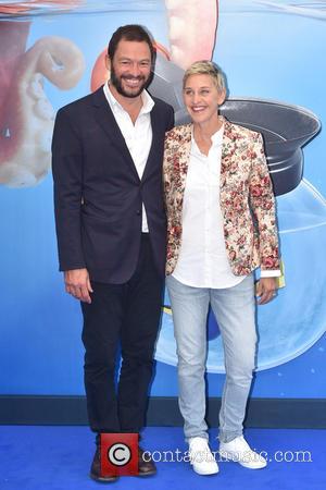 Dominic West and Ellen Degeneres