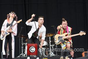 Joe Jonas and his band DNCE perform at the 2016 V Festival held at Weston Park, Staffordshire - Sunday 21st...