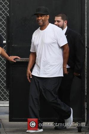 Denzel Washington seen at the ABC studios for Jimmy Kimmel Live! - Los Angeles, California, United States - Tuesday 20th...