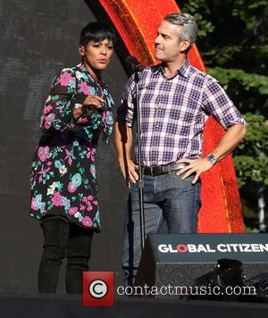 Tamron Hall and Andy Cohen