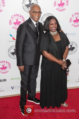 Samuel L. Jackson seen on the red carpet entering the 2016 Carousel of Hope Ball, held at the Beverly Hilton...