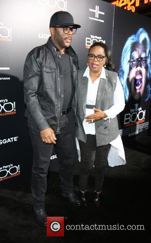 Tyler Perry and Oprah Winfrey attending the premiere of 'Boo! A Madea Halloween' at the ArcLight Cinerama Dome in Hollywood,...