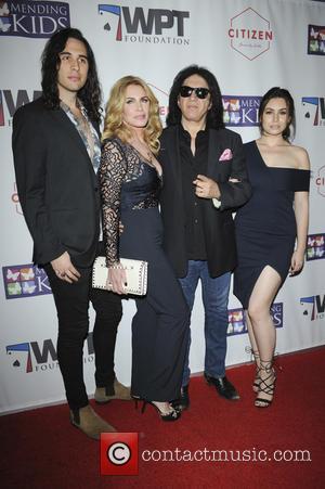 Nick Simmons, Shannon Tweed, Gene Simmons and Sophie Simmons