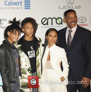 Will Smith, Jada Pinkett Smith, Willow Smith, Jaden Smith and Trey Smith arriving at the 26th Annual Environmental Media Awards...