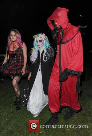 Lily Allen attends Jonathan Ross' annual Halloween party held at his home - London, United Kingdom - Monday 31st October...