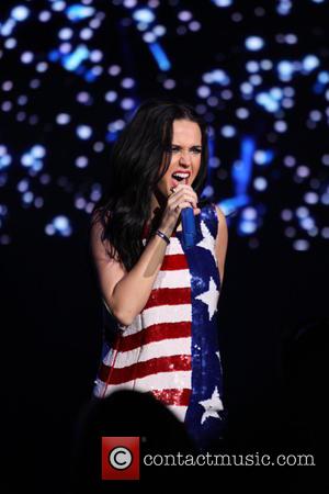 Katy Perry supports the Hillary Clinton US Presidential campaign by performing live at The Mann Center - Philadelphia, Pennsylvania, United...