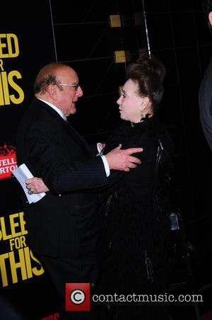 Clive Davis and Cindy Adams