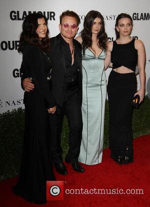 Bono, Wife Alison Hewson, Daughters Eve Hewson and Jordan Hewson