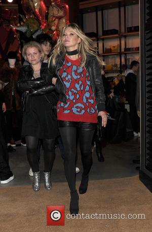 Celebrities including Kate Moss attend the launch of the new Coach store on Regent Street,  London, United Kingdom -...