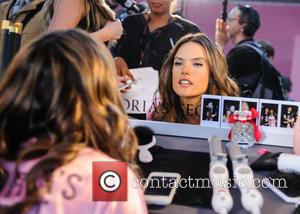 Alessandra Ambrosio backstage in Hair & Makeup at the 2016 Victoria's Secret Fashion Show held at Grand Palais, Paris, France...