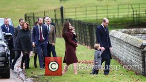 The Duke and Duchess of Cambridge arrive at St Marks Englefield with Prince George and Princess Charlotte. The family were...