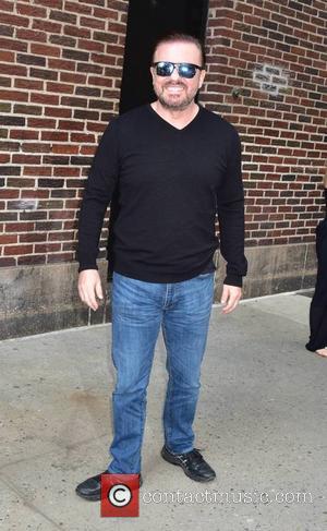 Ricky Gervais at The Late Show