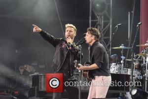 Take That, Gary Barlow and Mark Owen at Old Trafford Cricket Ground