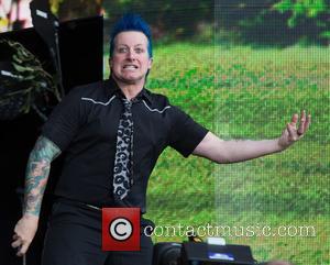 Green Day and Tre Cool at Hyde Park, London.