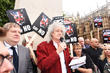 Brian May Leads Badger Funeral March Through London