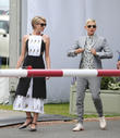 Ellen Degeneres and Portia Dirossi