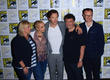 Mark Gatiss, Steven Moffat, Amanda Abbington, Sue Vertue and Benedict Cumberbatch