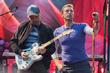 Coldplay, Chris Martin, Jonny Buckland, Will Champion and Chris Martin at Ullevi Stadium