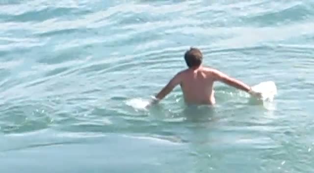 Will Ferrell Takes A Swim In The Pacific - Laguna Beach Part 3