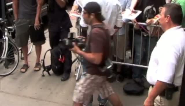 Thierry Henry arrives for Good Morning America taping