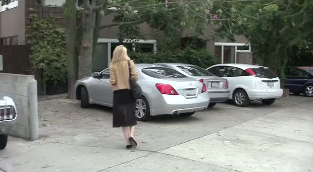 Amber Heard Leaves An Acting Class Wearing A See-Through Black Skirt