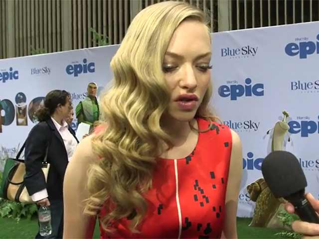 Amanda Seyfried Says Her 'Epic' Character Is 'Way Braver' Than Her In Red Carpet Interview