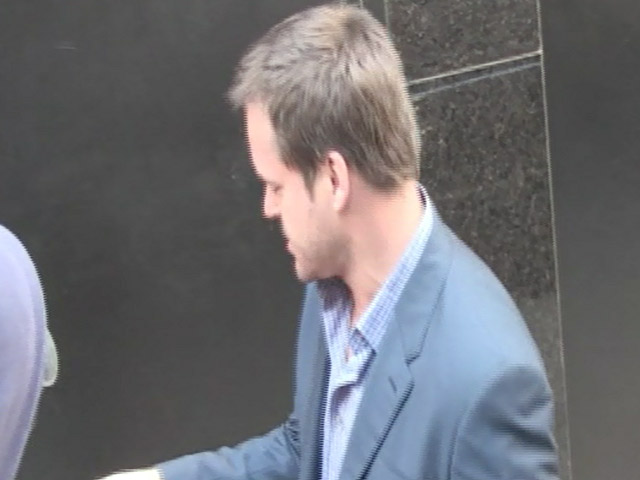 Kyle Bornheimer Pauses To Sign An Autograph As He Leaves ABC Studios